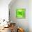 Green Abstract Crystal Vector Background-art_of_sun-Framed Stretched Canvas displayed on a wall