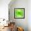 Green Abstract Crystal Vector Background-art_of_sun-Framed Art Print displayed on a wall