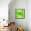 Green Abstract Crystal Vector Background-art_of_sun-Framed Art Print displayed on a wall