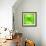 Green Abstract Crystal Vector Background-art_of_sun-Framed Art Print displayed on a wall