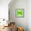 Green Abstract Crystal Vector Background-art_of_sun-Framed Art Print displayed on a wall