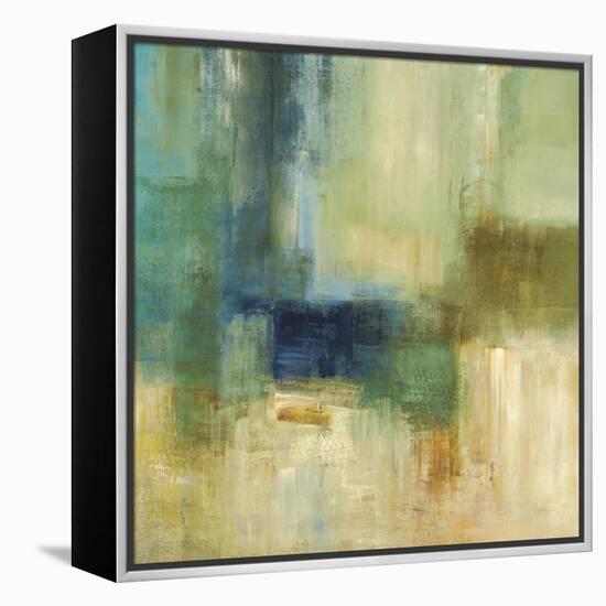 Green Abstract-Simon Addyman-Framed Stretched Canvas