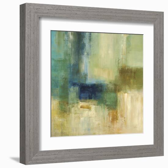 Green Abstract-Simon Addyman-Framed Art Print