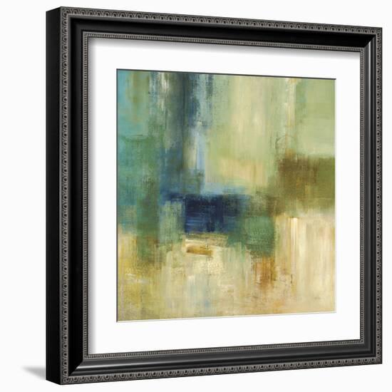 Green Abstract-Simon Addyman-Framed Art Print