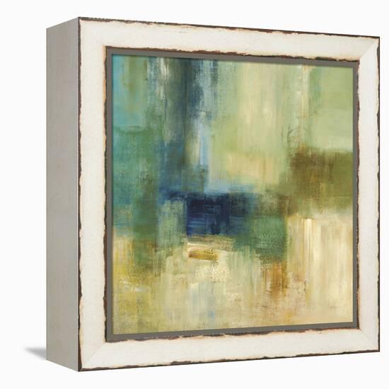 Green Abstract-Simon Addyman-Framed Stretched Canvas