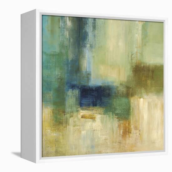 Green Abstract-Simon Addyman-Framed Stretched Canvas