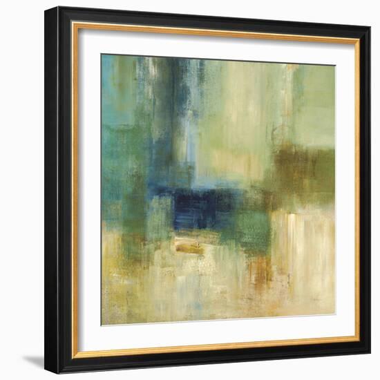 Green Abstract-Simon Addyman-Framed Art Print