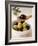 Green and Black Olives in Small Dish and on Wooden Spoon-Barbara Kraske-Framed Photographic Print