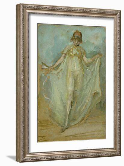 Green and Blue: the Dancer, C.1893-James Abbott McNeill Whistler-Framed Giclee Print