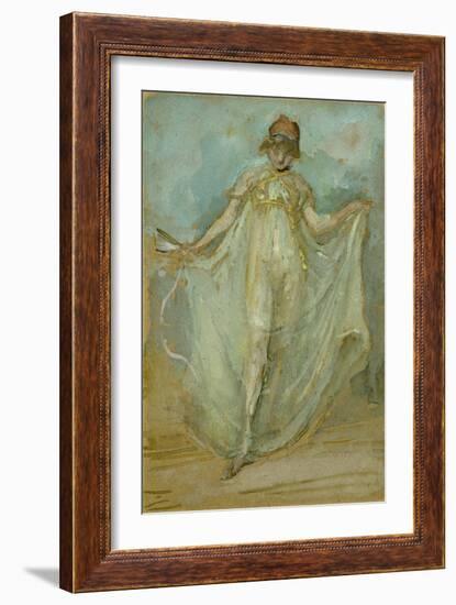 Green and Blue: the Dancer, C.1893-James Abbott McNeill Whistler-Framed Giclee Print