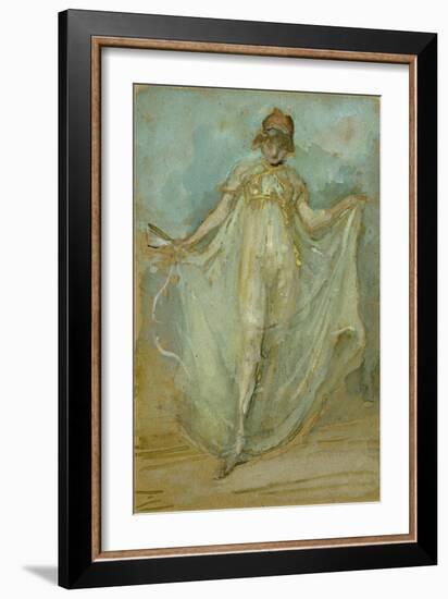 Green and Blue: the Dancer, C.1893-James Abbott McNeill Whistler-Framed Giclee Print