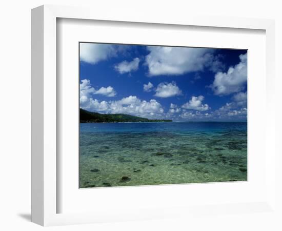 Green and Blue Waters, Verdant Hills-Barry Winiker-Framed Photographic Print