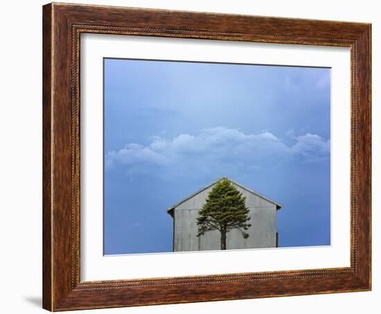 Green and Blue-Trent Foltz-Framed Art Print