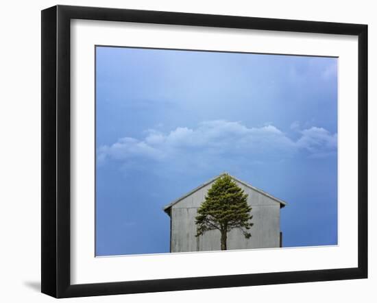 Green and Blue-Trent Foltz-Framed Art Print