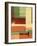 Green and Brown Abstract 1-NaxArt-Framed Art Print