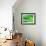 Green and Brown Abstract 6-NaxArt-Framed Art Print displayed on a wall