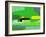 Green and Brown Abstract 6-NaxArt-Framed Art Print