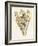 Green and Gold Flowers 3-Jace Grey-Framed Art Print