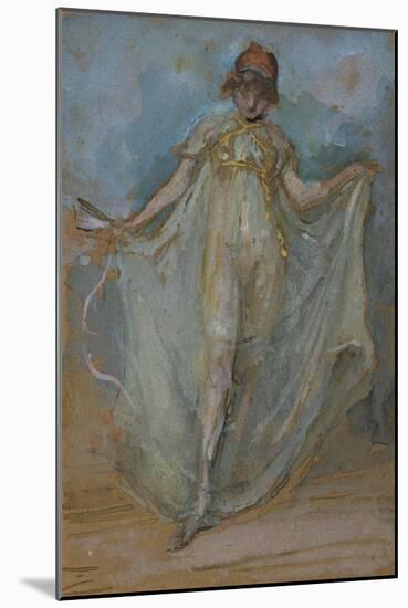 Green and Gold, The Dancer-James Abbott McNeill Whistler-Mounted Giclee Print