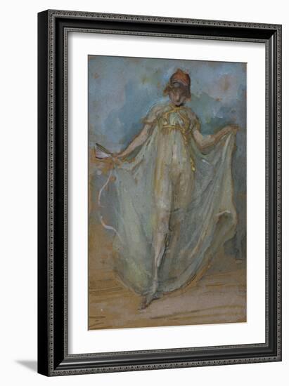 Green and Gold, The Dancer-James Abbott McNeill Whistler-Framed Giclee Print