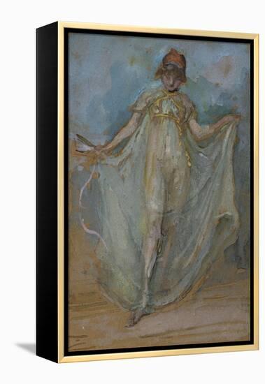 Green and Gold, The Dancer-James Abbott McNeill Whistler-Framed Premier Image Canvas