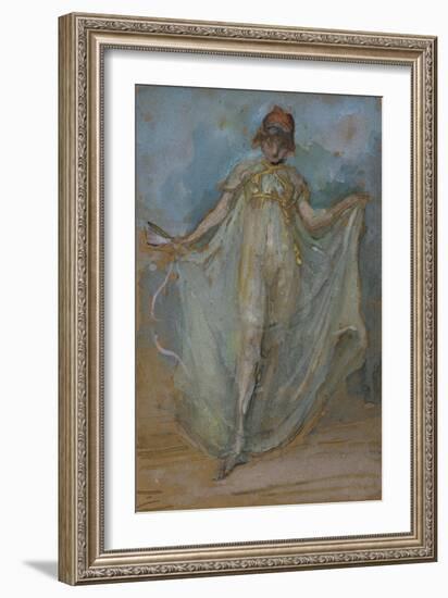 Green and Gold, the Dancer-James Abbott McNeill Whistler-Framed Giclee Print