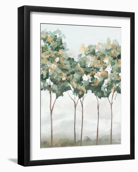 Green and Gold Trees I-Ian C-Framed Art Print