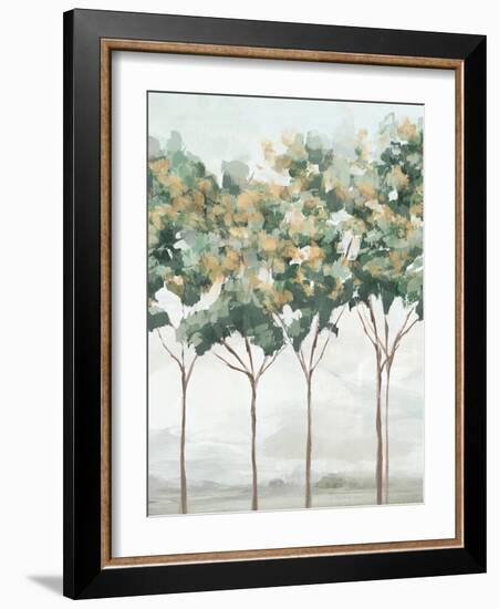 Green and Gold Trees II-Ian C-Framed Art Print