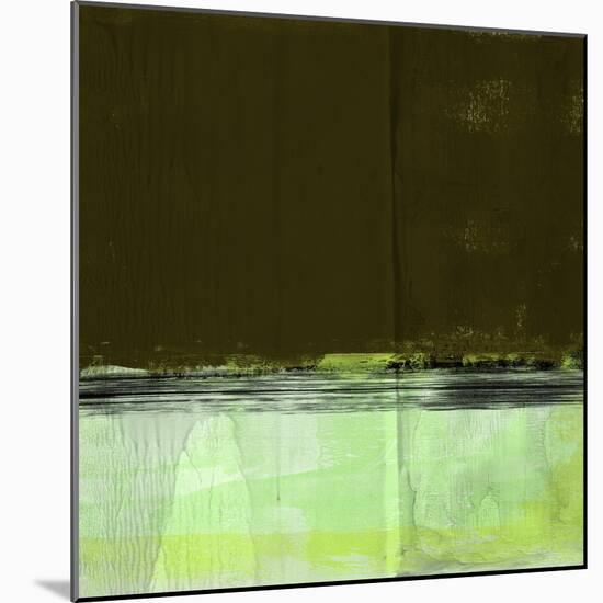 Green and Olive Abstract Composition I-Alma Levine-Mounted Art Print