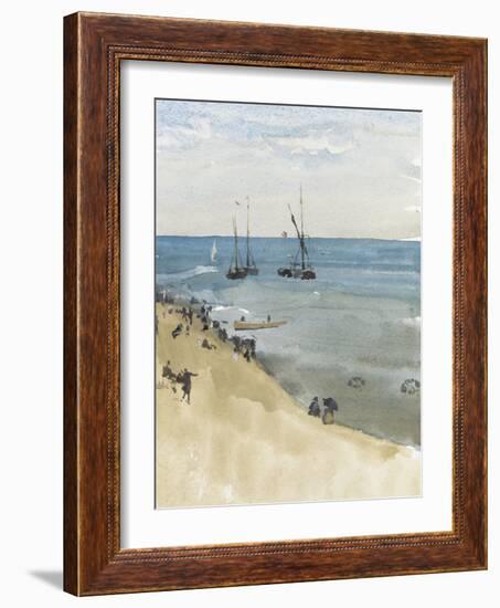 Green and Silver - the Bright Sea, Dieppe, C.1883-85-James Abbott McNeill Whistler-Framed Giclee Print