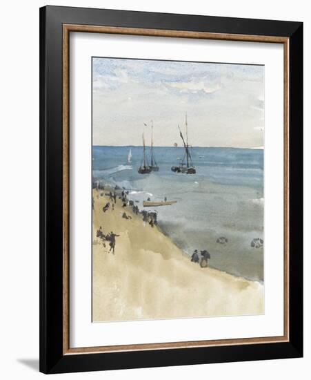 Green and Silver - the Bright Sea, Dieppe, C.1883-85-James Abbott McNeill Whistler-Framed Giclee Print