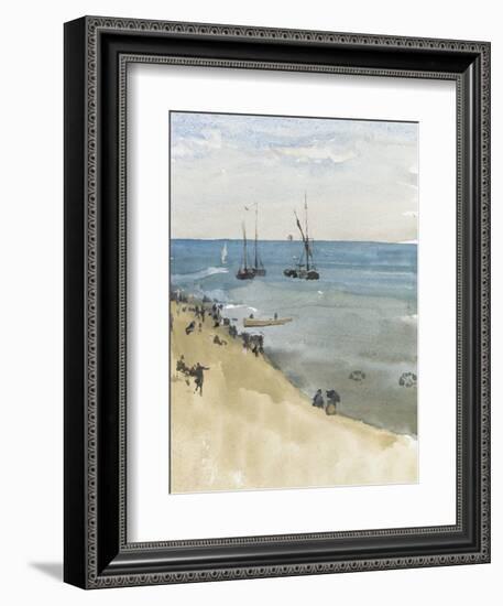 Green and Silver - the Bright Sea, Dieppe, C.1883-85-James Abbott McNeill Whistler-Framed Giclee Print