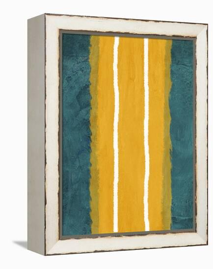 Green and Yellow Abstract Theme 2-NaxArt-Framed Stretched Canvas