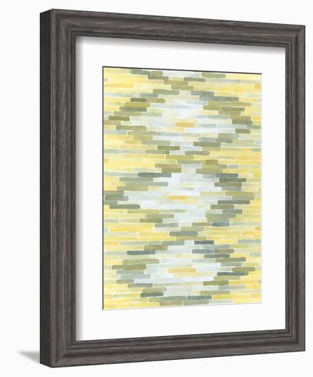 Green and Yellow Reflection I-Megan Meagher-Framed Art Print