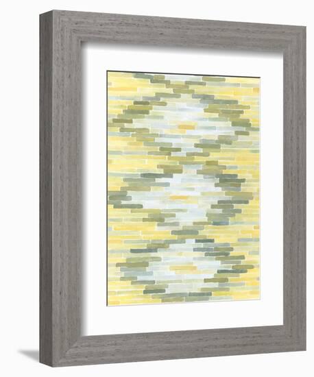 Green and Yellow Reflection I-Megan Meagher-Framed Art Print