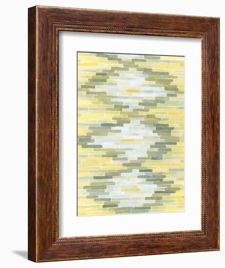 Green and Yellow Reflection I-Megan Meagher-Framed Art Print