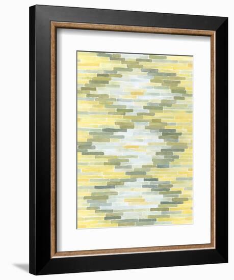 Green and Yellow Reflection I-Megan Meagher-Framed Art Print