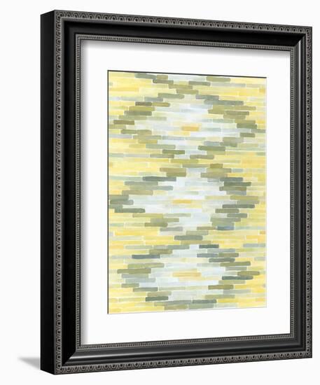 Green and Yellow Reflection I-Megan Meagher-Framed Art Print