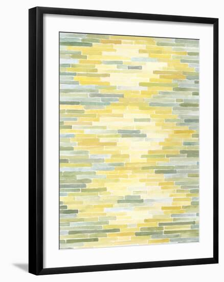 Green and Yellow Reflection II-Megan Meagher-Framed Art Print