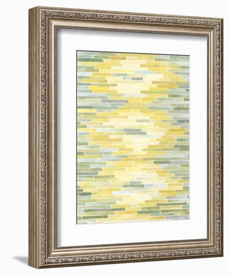 Green and Yellow Reflection II-Megan Meagher-Framed Art Print