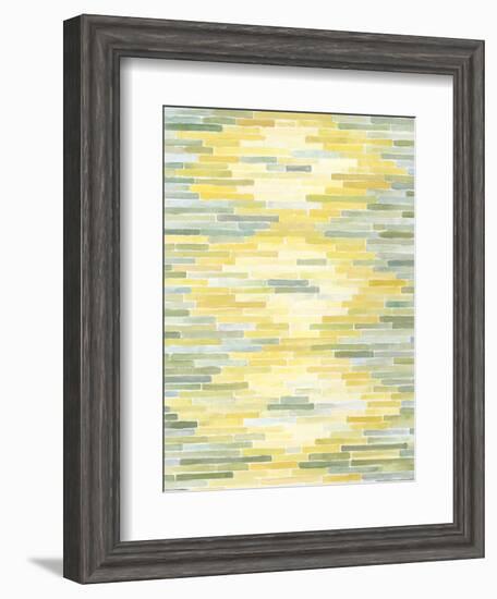 Green and Yellow Reflection II-Megan Meagher-Framed Art Print