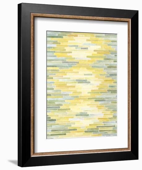 Green and Yellow Reflection II-Megan Meagher-Framed Art Print