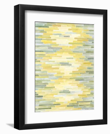 Green and Yellow Reflection II-Megan Meagher-Framed Art Print