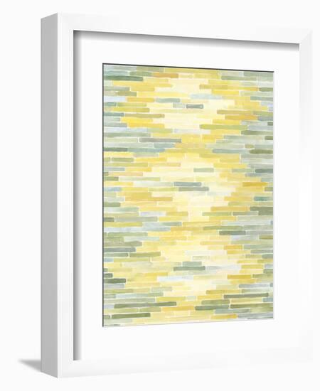 Green and Yellow Reflection II-Megan Meagher-Framed Art Print