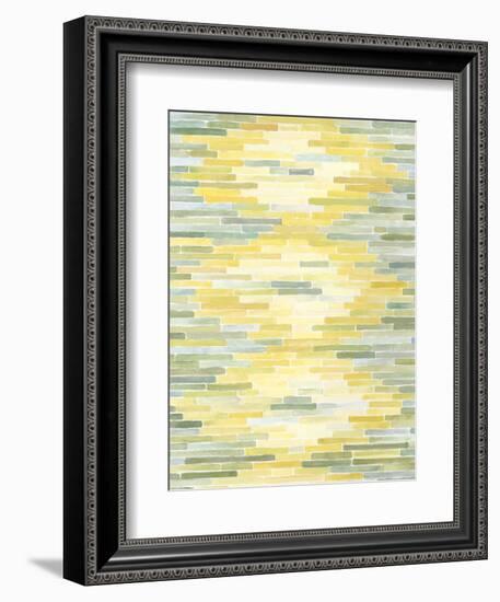 Green and Yellow Reflection II-Megan Meagher-Framed Art Print