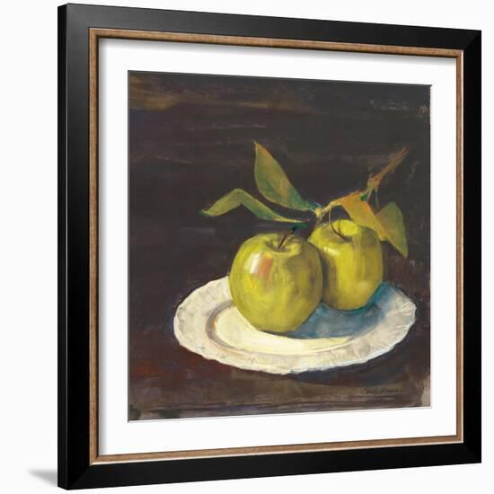 Green Apple I Dark Brown-Carol Rowan-Framed Art Print