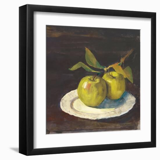 Green Apple I Dark Brown-Carol Rowan-Framed Art Print