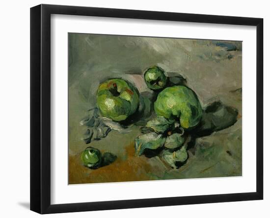 Green Apples, Around 1873-Paul Cézanne-Framed Giclee Print