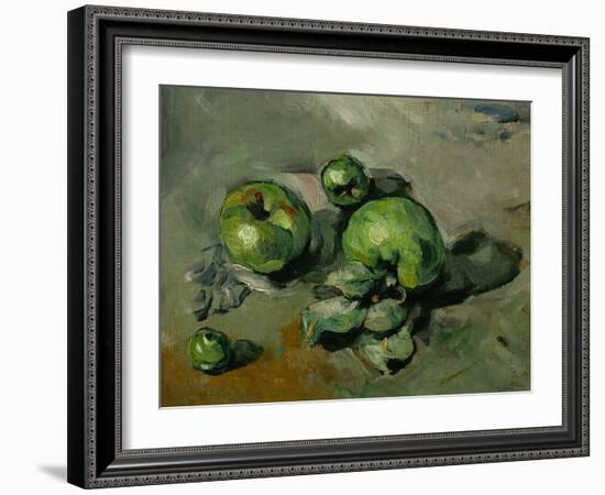 Green Apples, Around 1873-Paul Cézanne-Framed Giclee Print