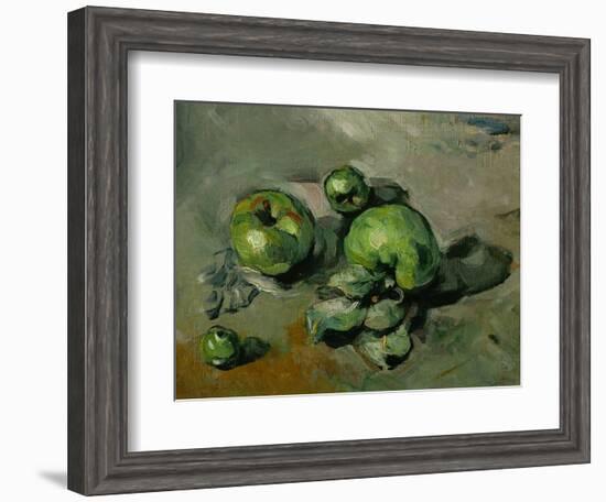 Green Apples, Around 1873-Paul Cézanne-Framed Giclee Print